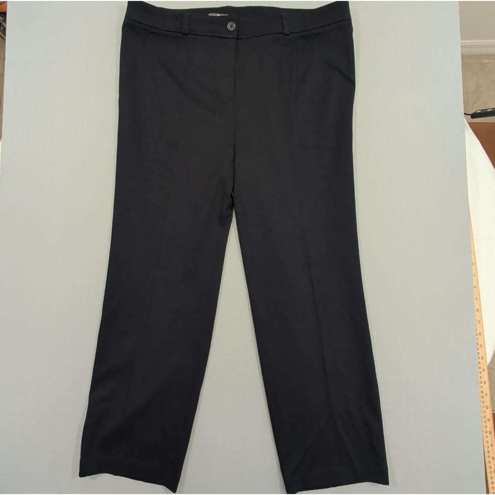 Basler Womens Black Pants Size 18 Plus Stretch Straight Leg Trousers Dress - Picture 7 of 12